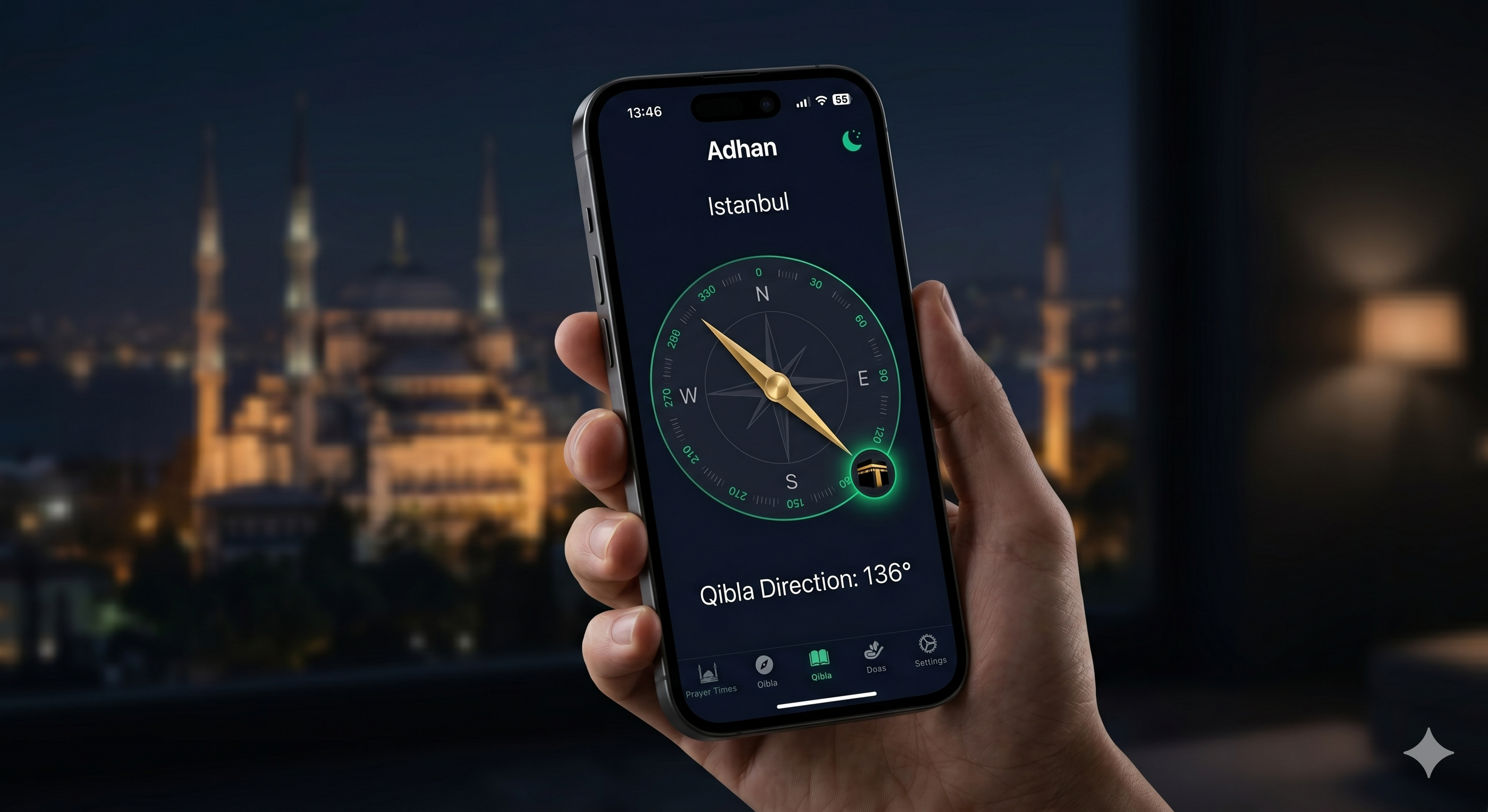 Adhan - Qibla Compass