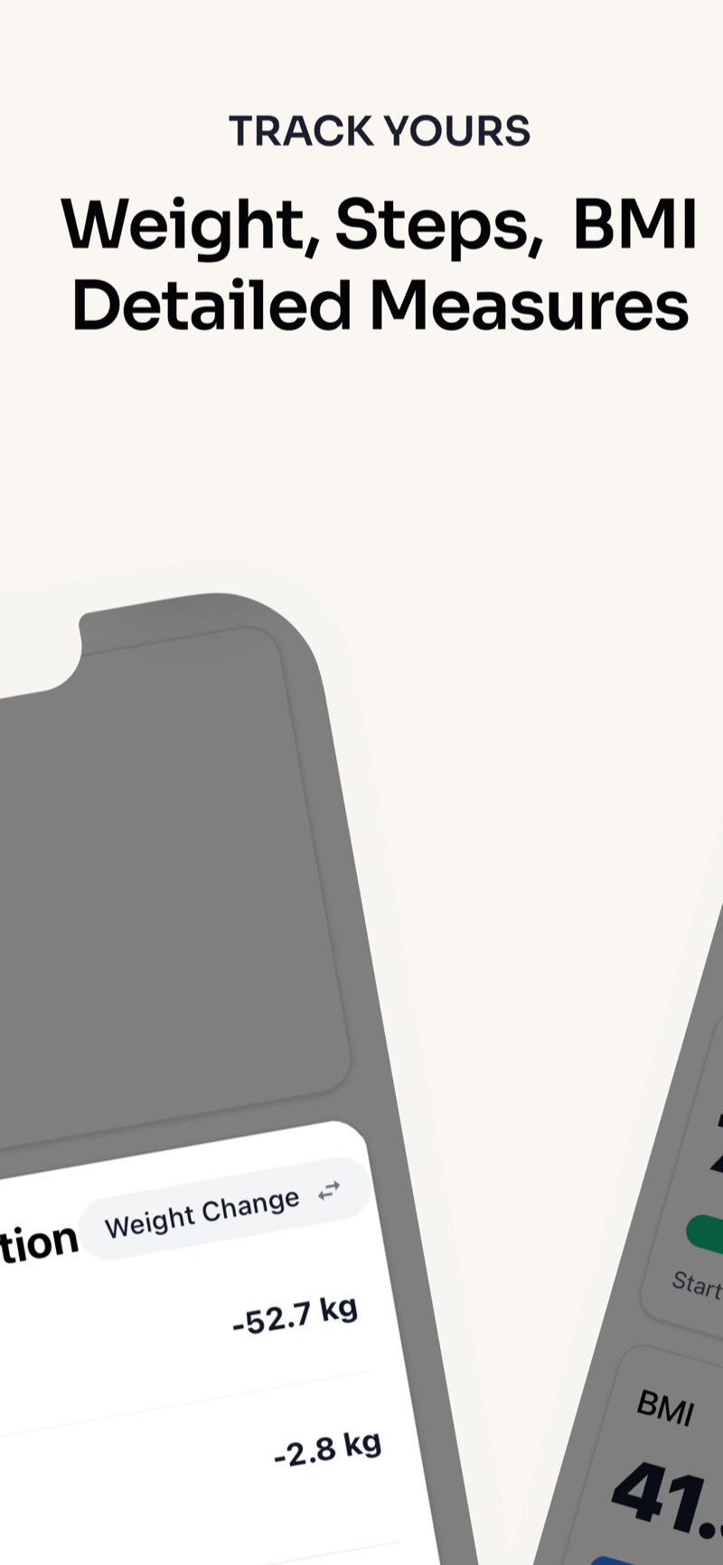 Fit Together weight, steps, BMI and detailed measurement tracking