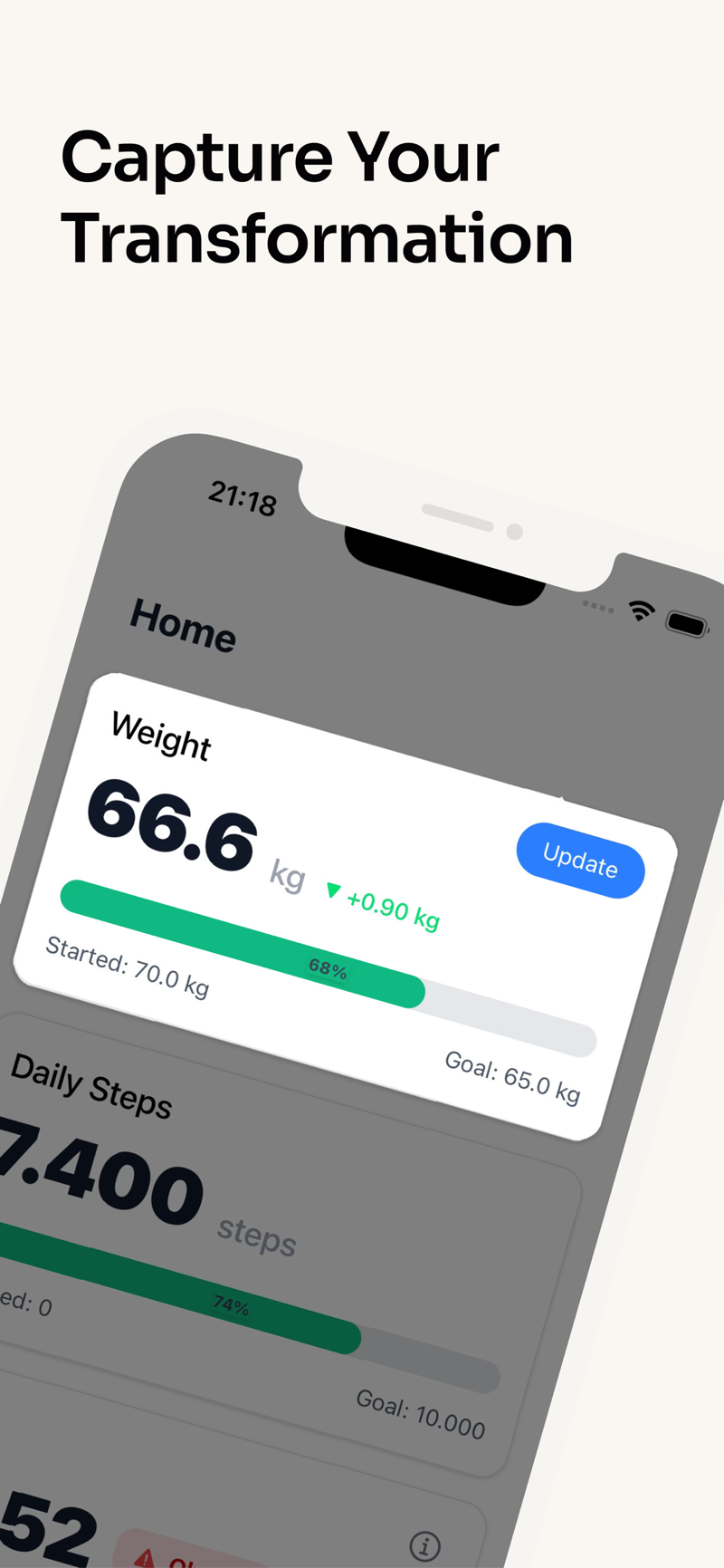 Fit Together personal progress dashboard